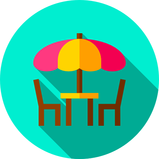 Table Flat Circular Flat icon