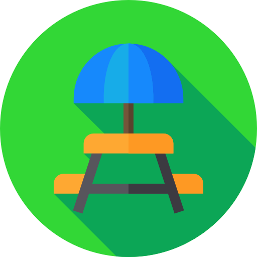 picknicktisch Flat Circular Flat icon