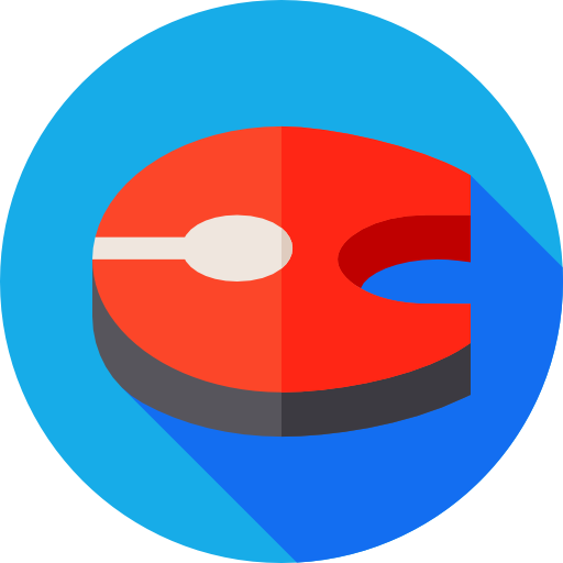 zalm Flat Circular Flat icoon