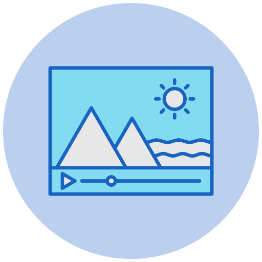 Video player Generic color lineal-color icon