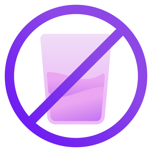 niet drinken Generic gradient fill icoon