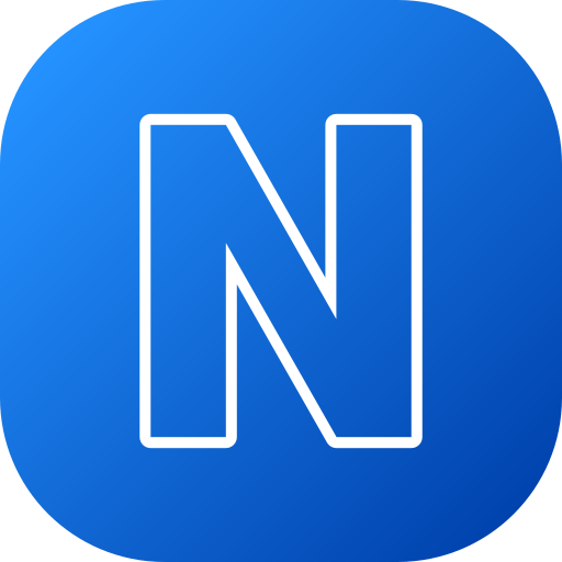 Letter N Generic gradient fill icon