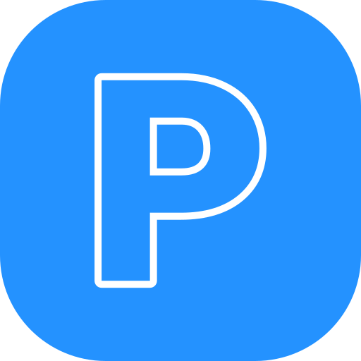 buchstabe p. Generic color fill icon