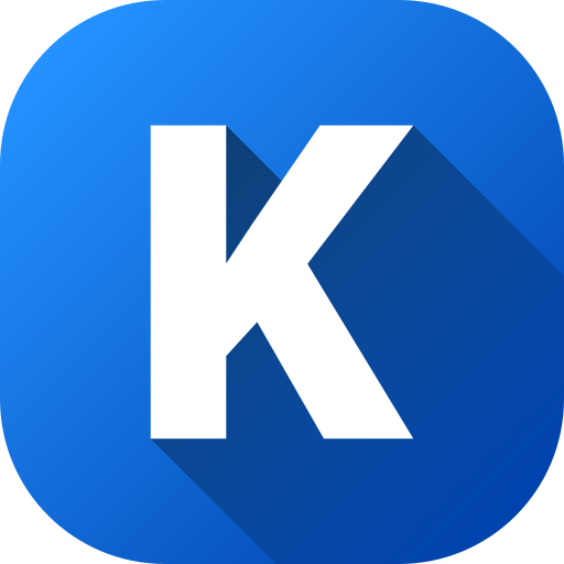 Letter k Generic gradient fill icon
