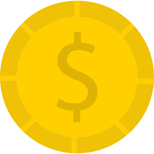 Dollar Coin Generic color fill icon