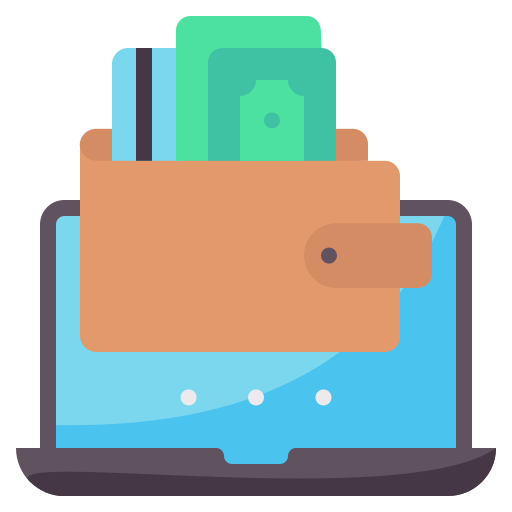 Online wallet Generic color fill icon