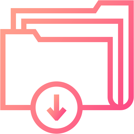 dossier Generic gradient outline Icône