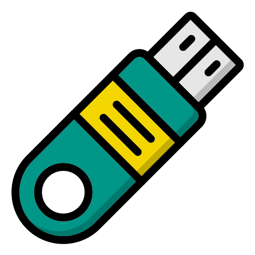 flash disk Generic color lineal-color icona