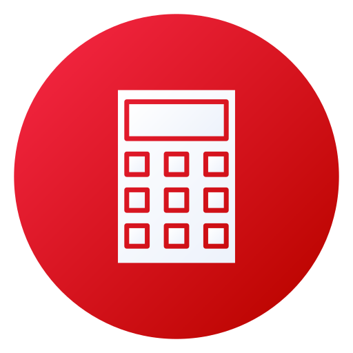 calcolatrice Generic gradient fill icona