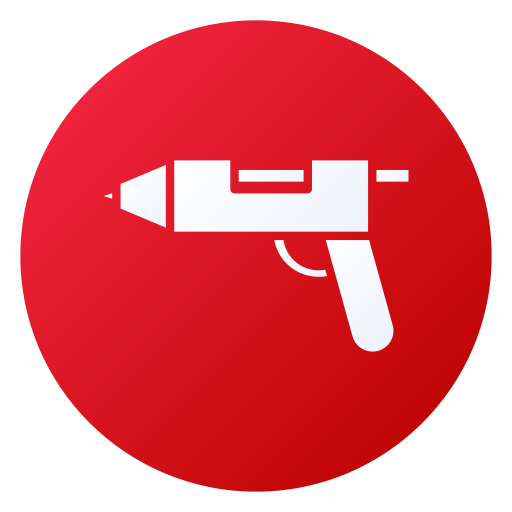 Hot glue gun Generic gradient fill icon