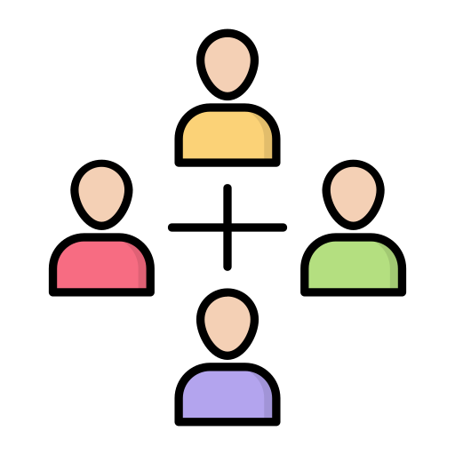 Team Generic color lineal-color icon