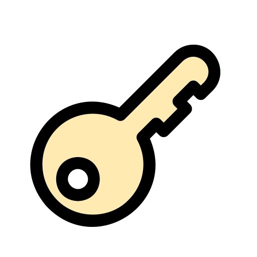 Door key Generic color lineal-color icon