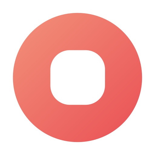 botón detener Generic gradient fill icono