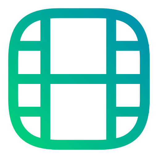 reproductor de video Generic gradient outline icono