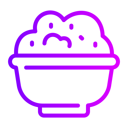 miska ryżu Generic gradient outline ikona