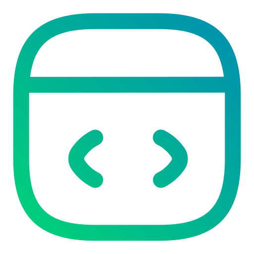 Code Generic gradient outline icon