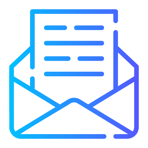 Letter Generic gradient outline icon