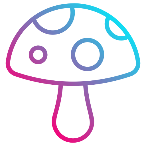 Mushroom Generic gradient outline icon