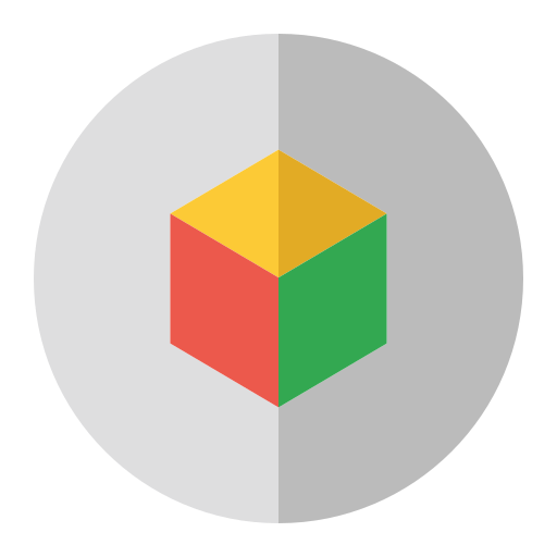 cube 3d Generic color fill Icône