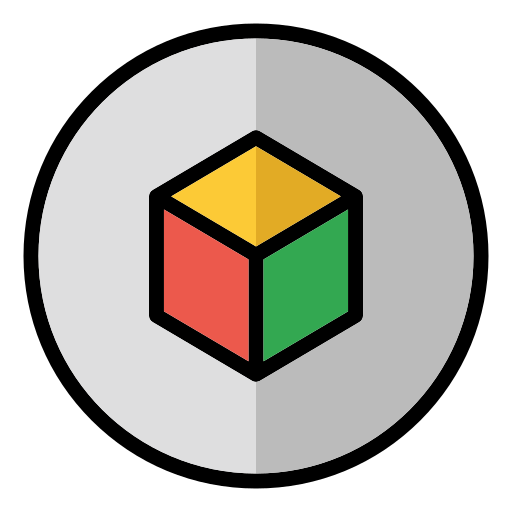 3D Cube Generic color lineal-color icon