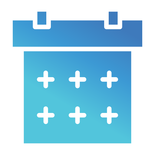 calendário Generic gradient fill Ícone