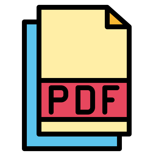 PDF File Generic color lineal-color icon