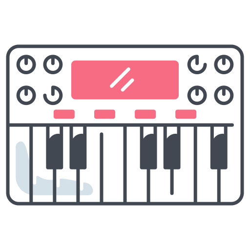 sintetizador Generic color lineal-color icono