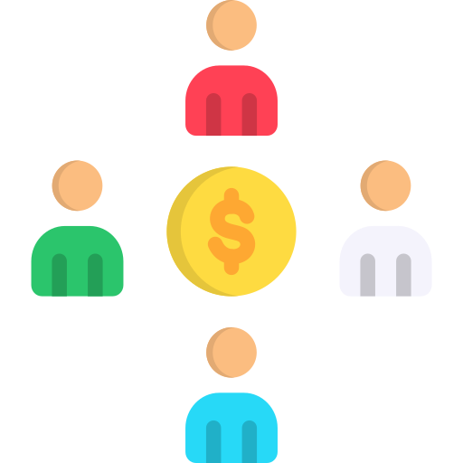 crowfunding Generic color fill icon