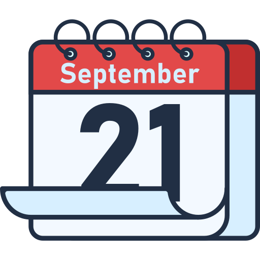 September 21 Generic color lineal-color icon