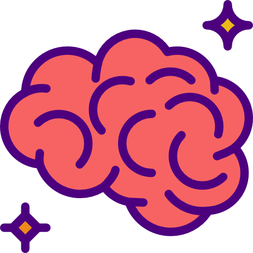 뇌 prettycons Lineal Color icon