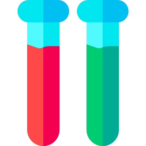 Test tubes Basic Rounded Flat icon