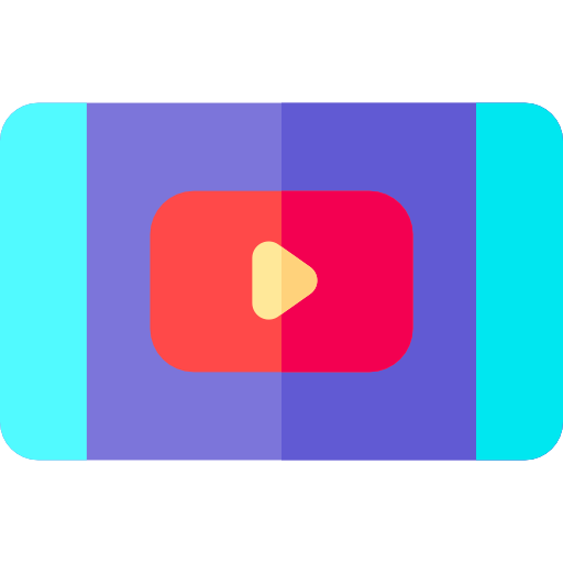 lettore video Basic Rounded Flat icona