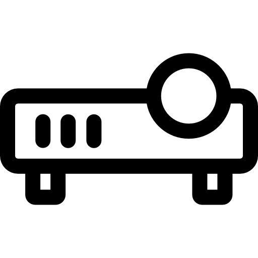 プロジェクター Basic Rounded Lineal icon
