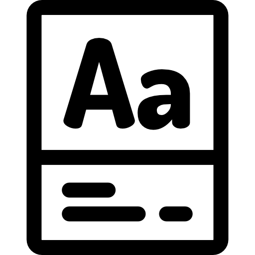 vocabolario Basic Rounded Lineal icona
