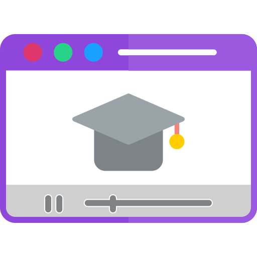 online onderwijs Generic color fill icoon