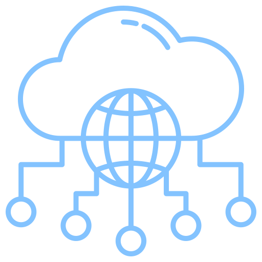 cloud network Generic color outline icon