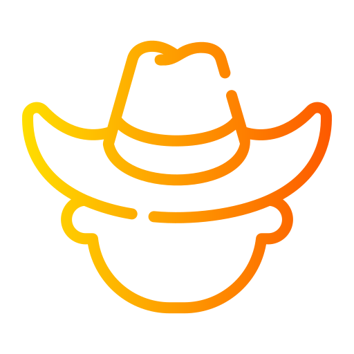 Cowboy Generic gradient outline icon