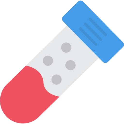 tubo de ensayo Generic color fill icono