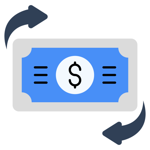 Money Transfer Generic color fill icon
