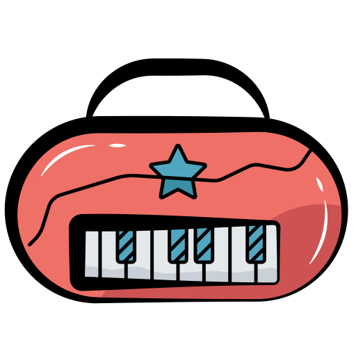 Piano Generic color hand-drawn icon