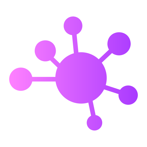 molécule Generic gradient fill Icône