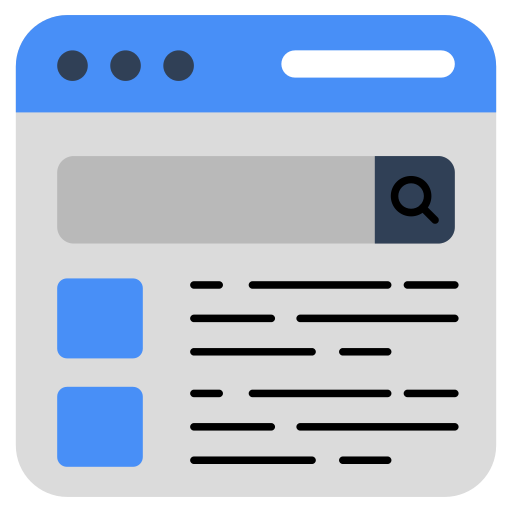 Web search engine Generic color fill ikon