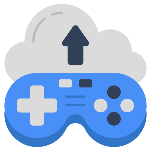 Cloud gaming Generic color fill icon