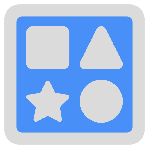 Geometric shapes Generic color fill icon