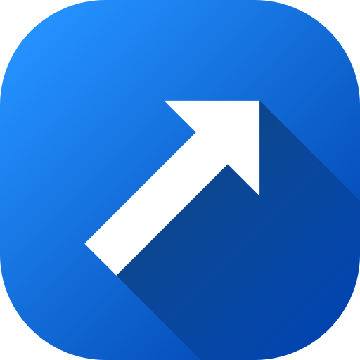 Up right arrow Generic gradient fill icon