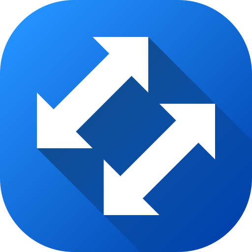 Left and right arrows Generic gradient fill icon