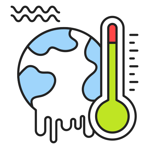 globalne ocieplenie Generic color lineal-color ikona
