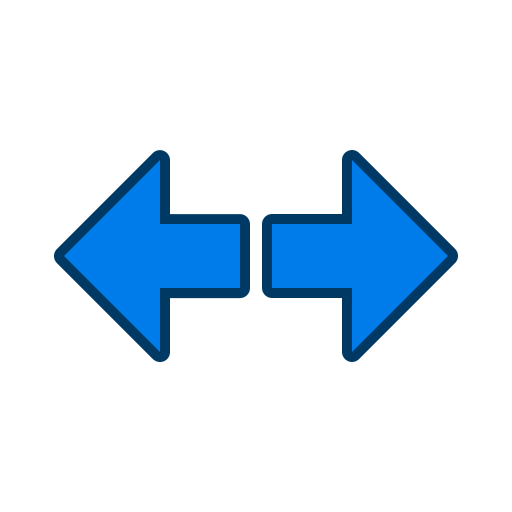 Left and right arrows Generic color lineal-color icon
