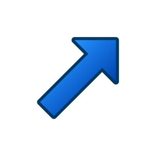 Up right arrow Generic gradient lineal-color icon