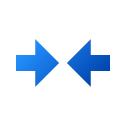 Left and right arrows Generic gradient fill icon